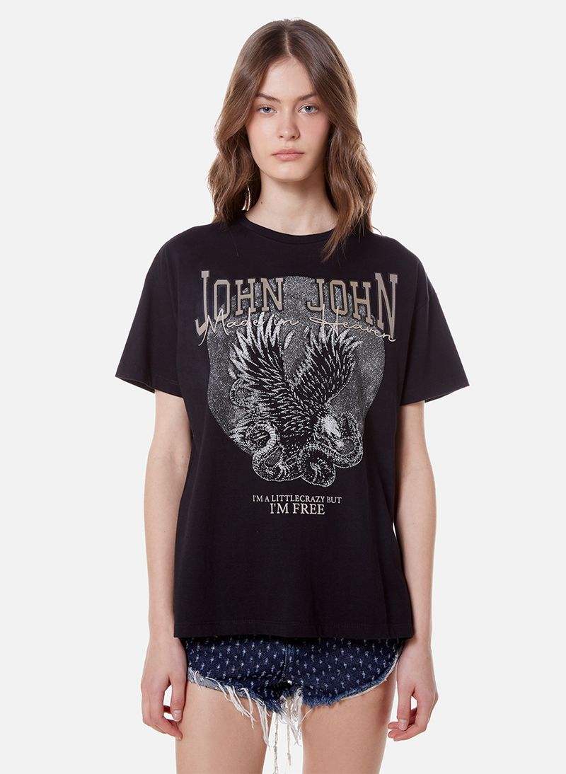 Camiseta Ampla Tiger John John Feminina - John John