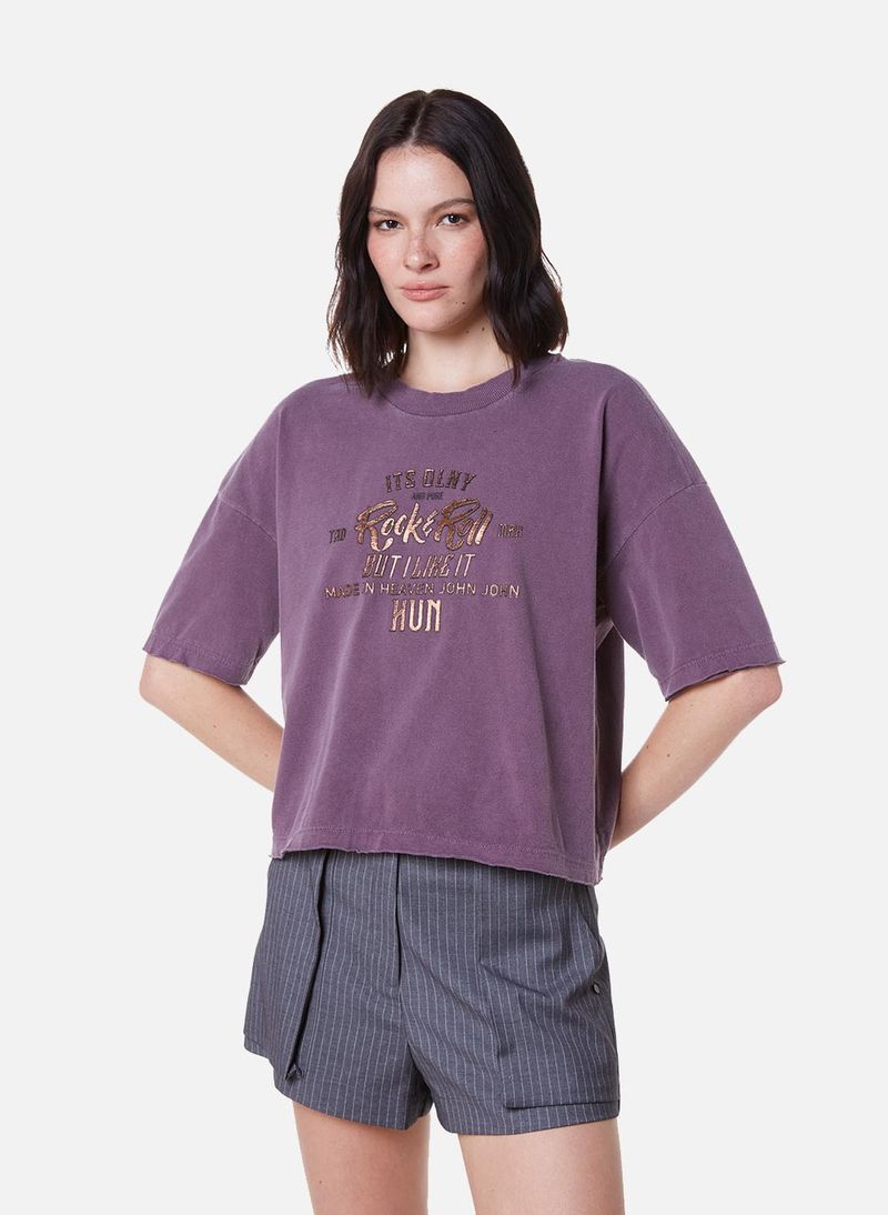 Camiseta Ampla Janet John John Feminina - John John