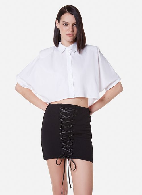 Camisa Cropped Donna Off John John Feminina