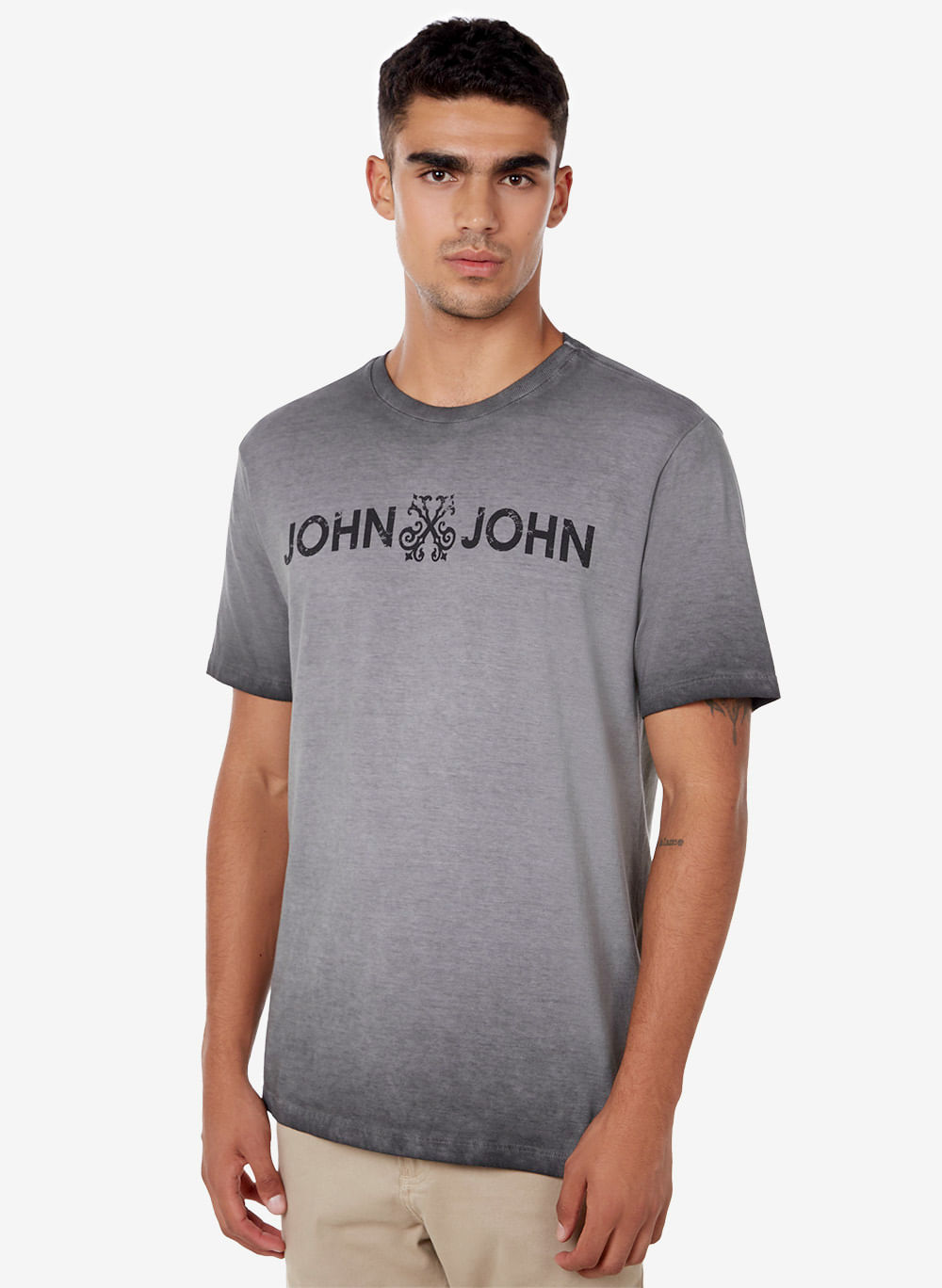 Camiseta John John Basic Cinza - Compre Agora