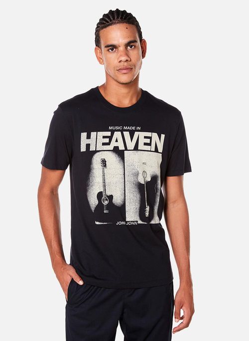 Camiseta Regular Fit Music In Heaven John John Masculina