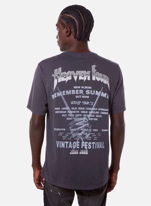 Camiseta Relaxed Fit Vintage Festival John John Masculina