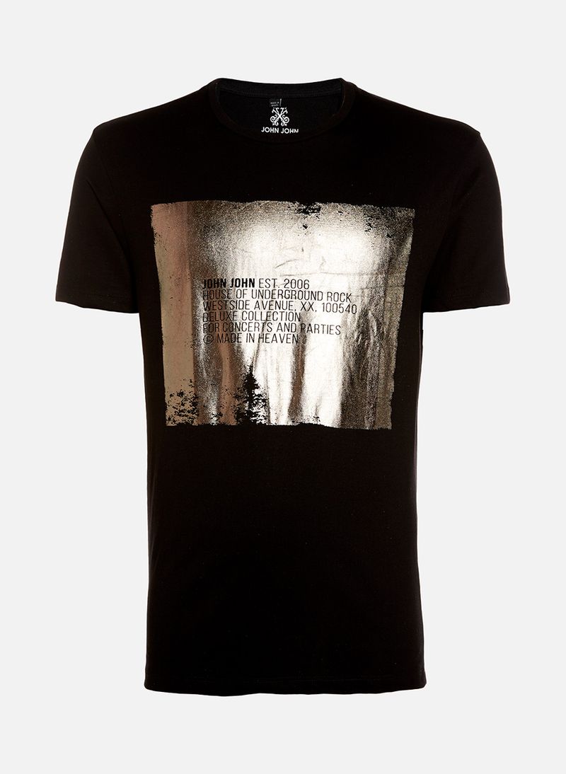 Camiseta Slim Fit Foil John John Masculina - John John