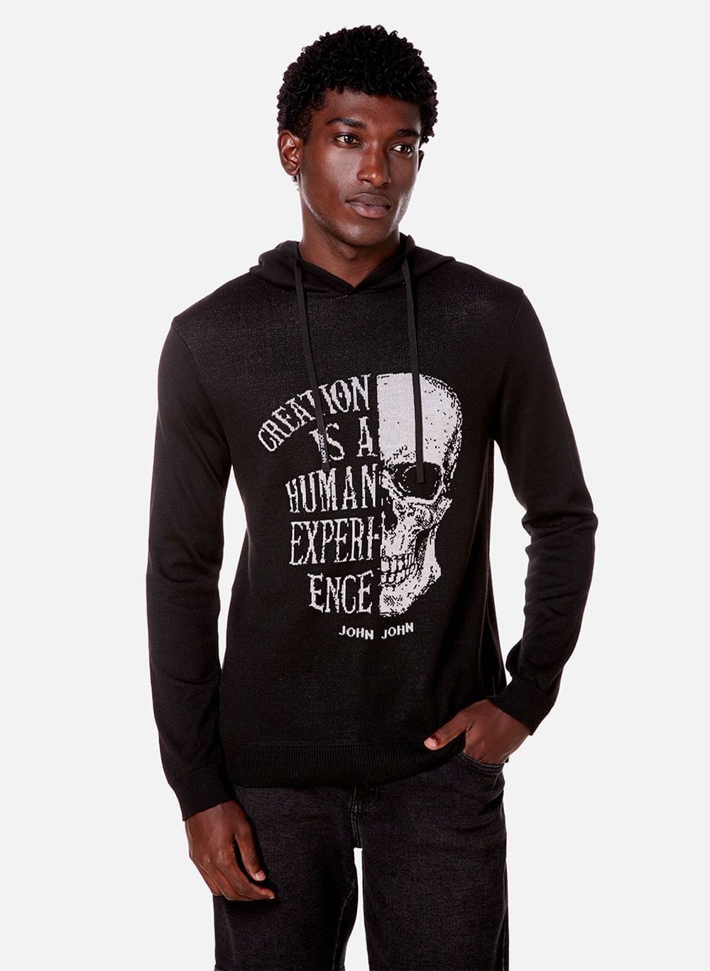 Camiseta Slim Fit Side Skull John John Masculina - John John