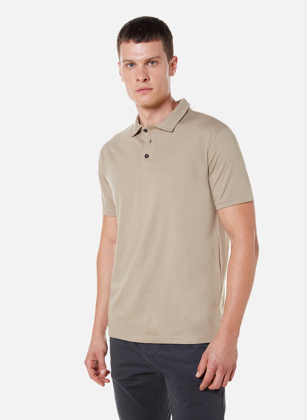 Camisa Polo John John Reta Logo Branca Transfer 86.02.0352