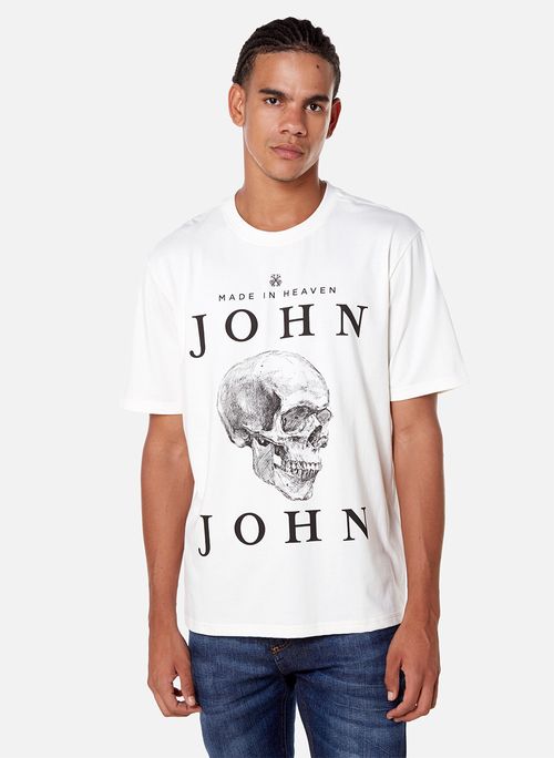 Camiseta Relaxed Fit Skull Draw John John Masculina