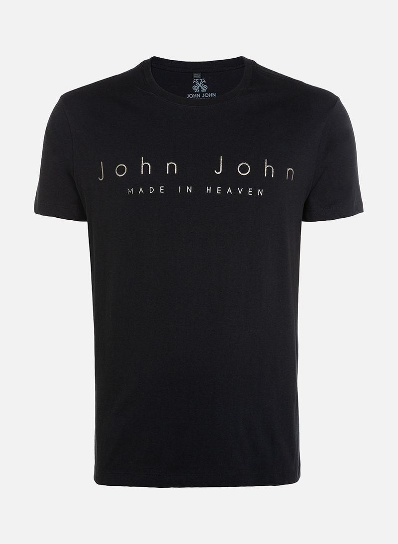 Camiseta John John Logo Grafite - Faz a Boa!