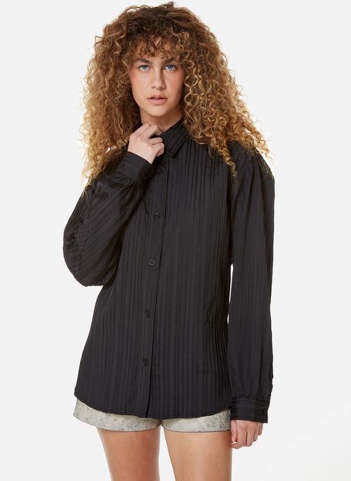 Camisa Oversized Maggie Black John John Feminina