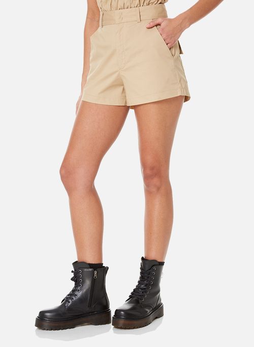 Shorts Reto Gigi Beige John John Feminino