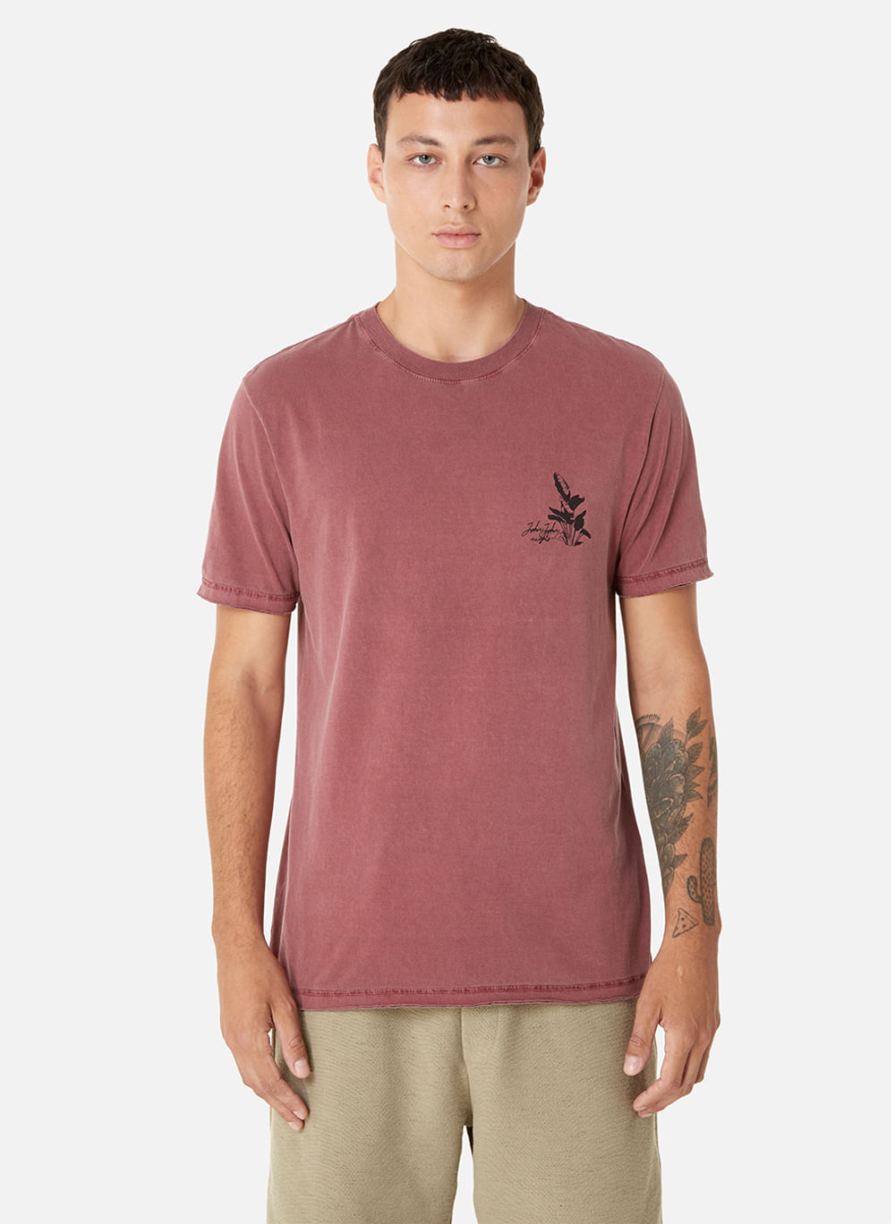 Camiseta Regular Fit Line John Vermelha John John Masculina - Camiseta  Regular Fit Line John Vermelha John John Masculina - JOHN JOHN MASC