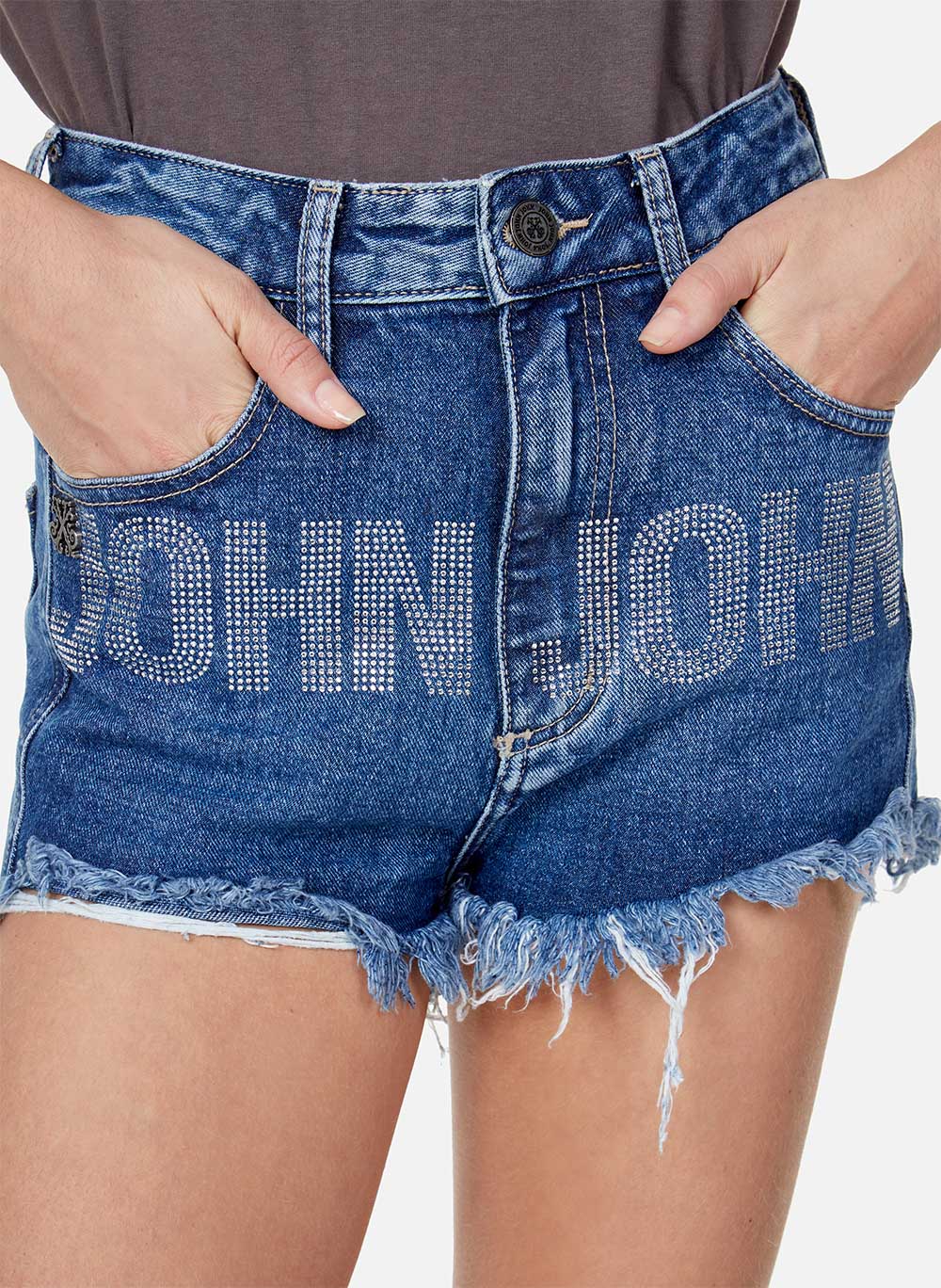 Shorts Jeans Boy Alto Phelps John John Feminino - John John