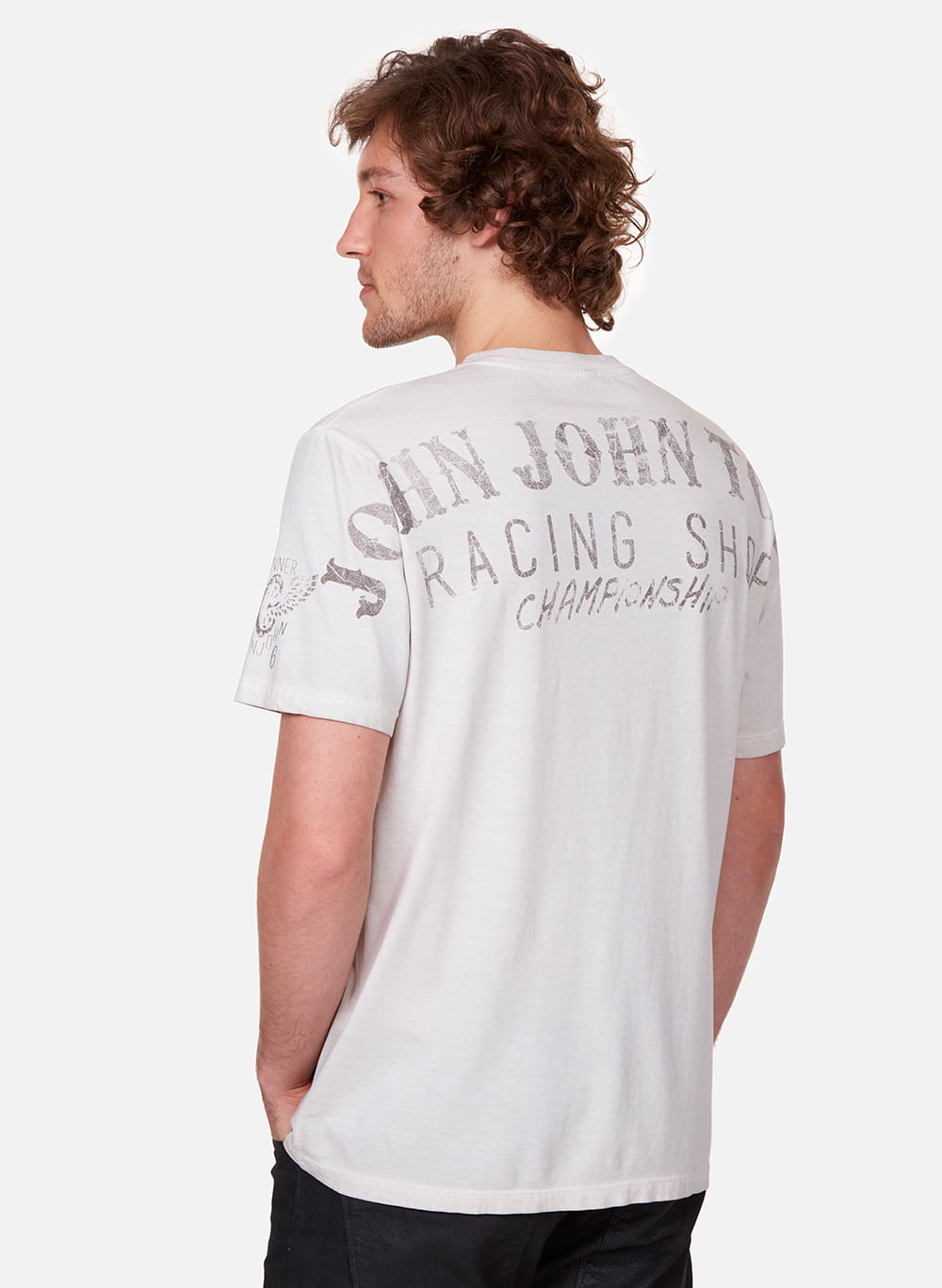Camiseta Slim Fit Foil John John Masculina - John John