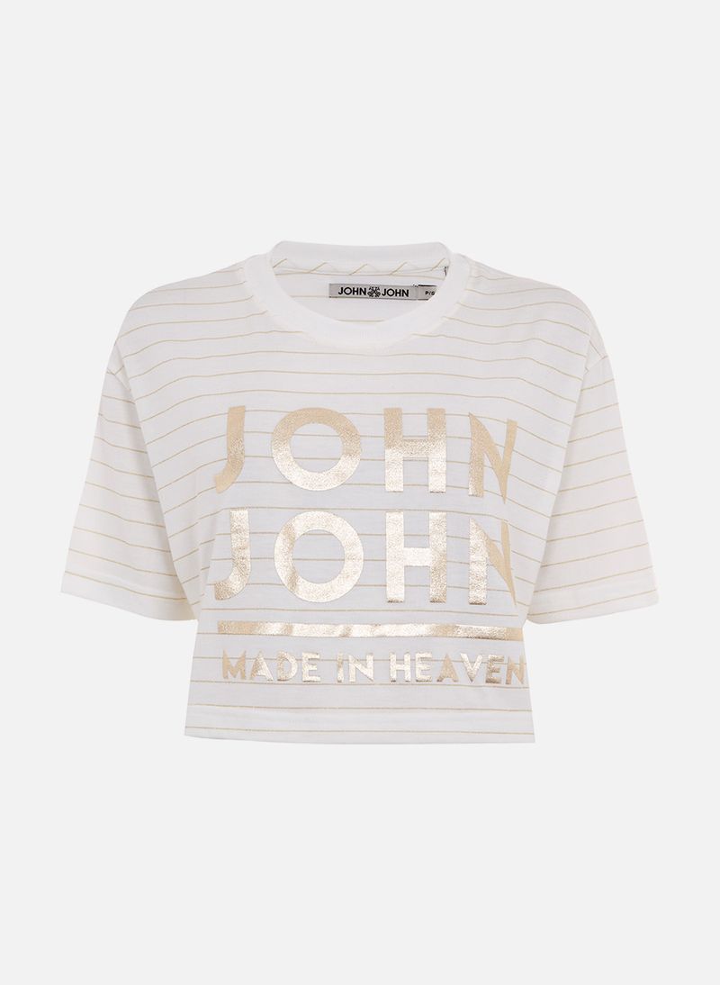 Camiseta John John Cropped Made In Heave Feminina