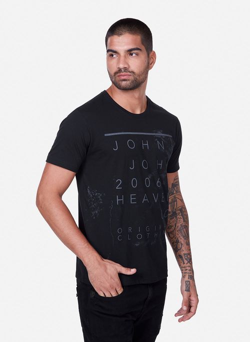 Camiseta Regular Fit Cup John John Masculina - iCat Store