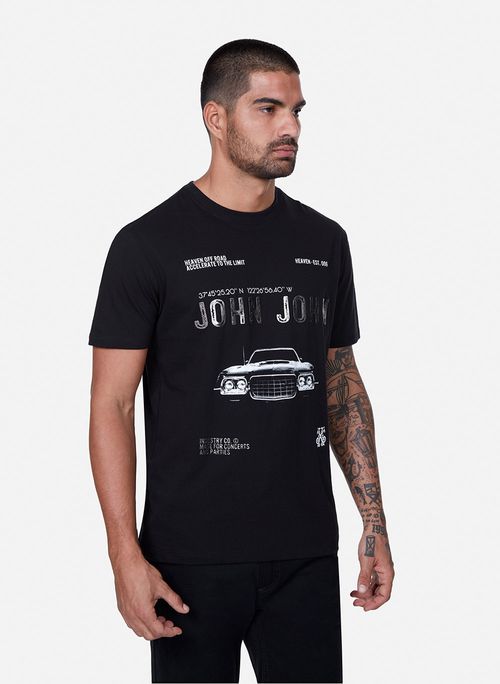 Camiseta Relaxed Fit Private Club John John Masculina - John John