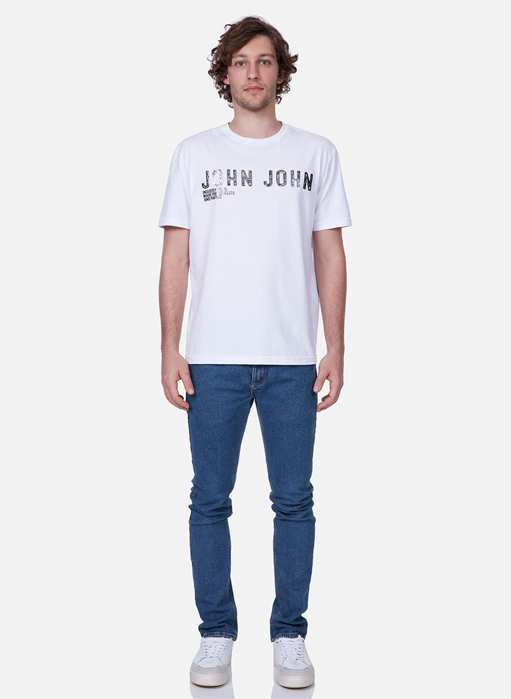 Camiseta John John Logo Branca - Compre Agora