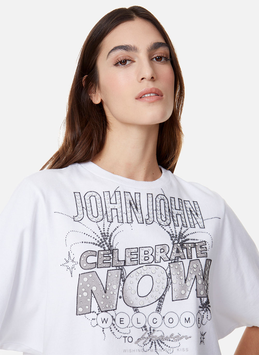 Camiseta Cropped Celebrate John John Feminina - John John