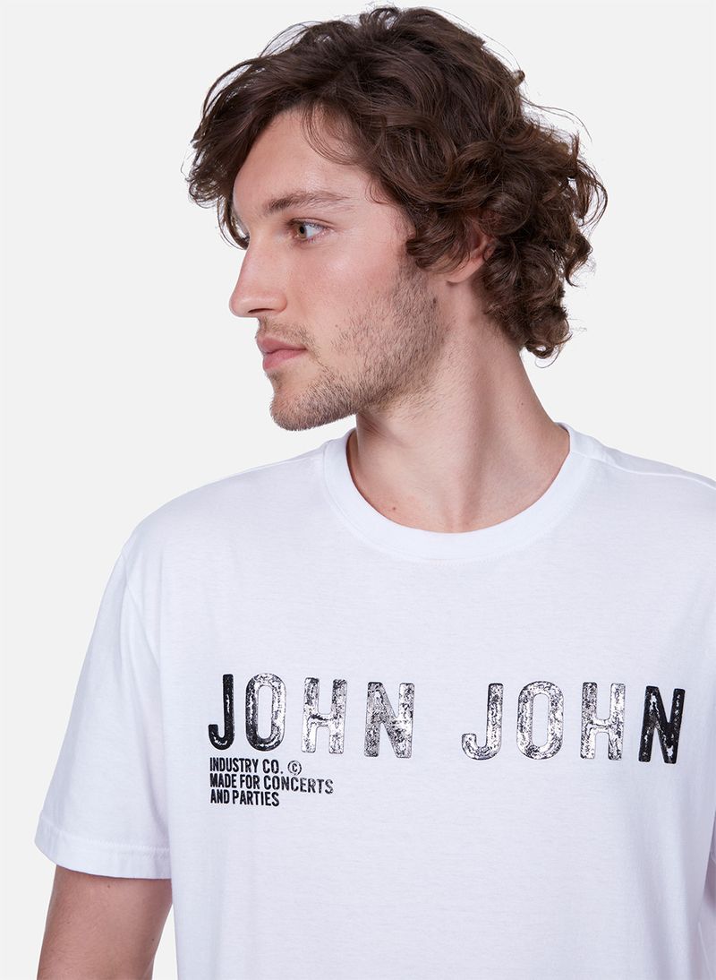 Camiseta Regular Fit Dotted John John Masculina - John John