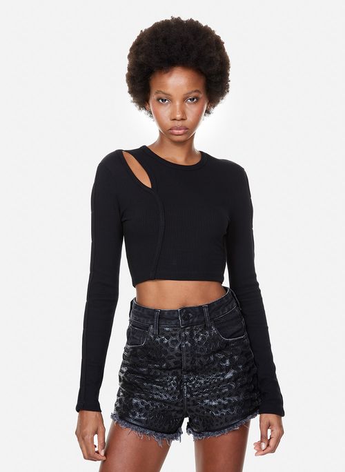 Blusa Cropped Nicole John John Feminina