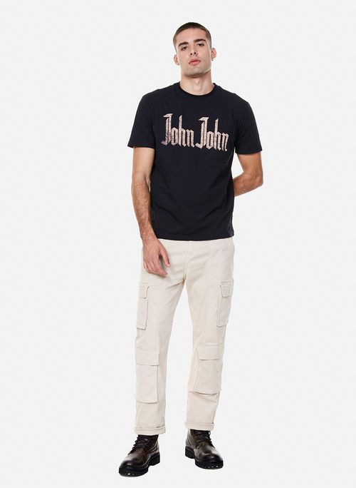 Camiseta Regular Fit Lettering John John Masculina
