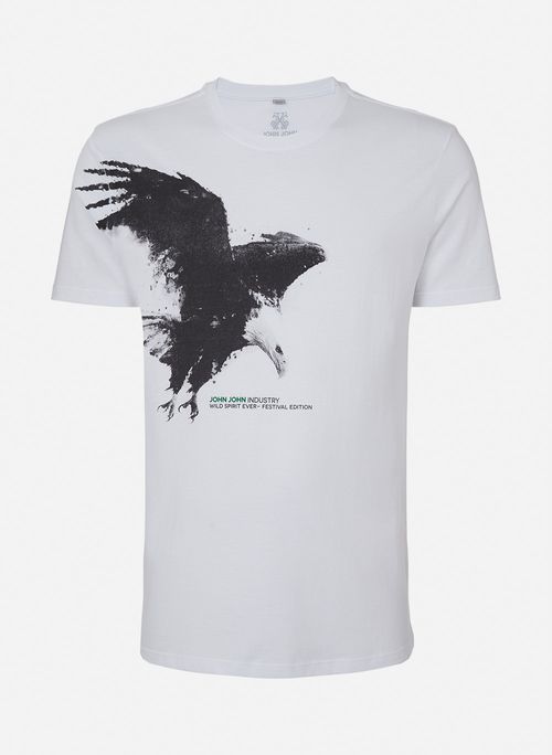 Camiseta Regular Fit Aqua Eagle John John Masculina