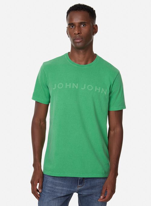Camiseta Regular Fit Bernard Verde John John Masculina