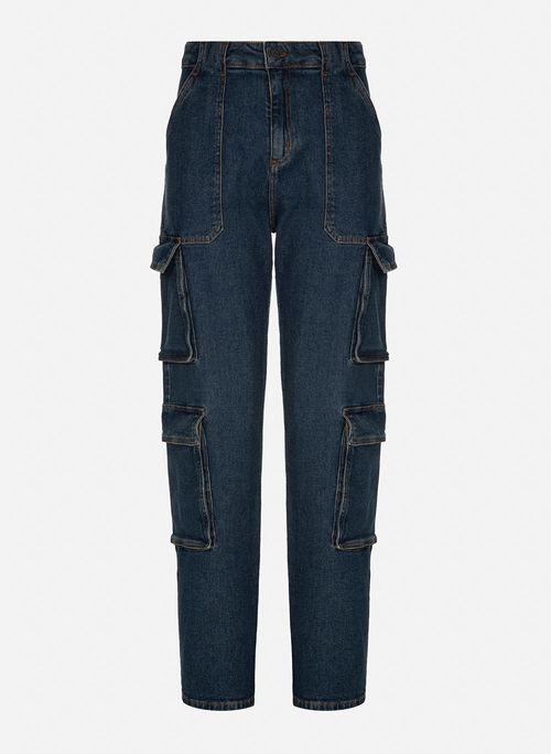 Calça Jeans Straight Cargo Osaka John John Masculina