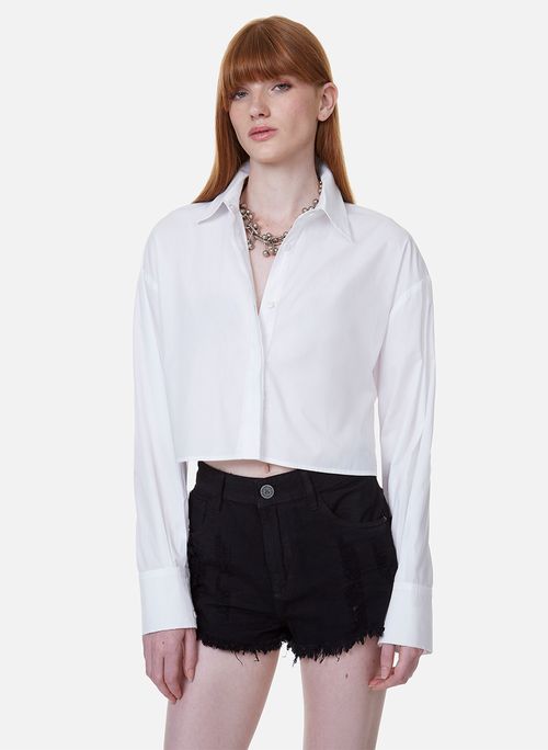 Camisa Cropped Sienna Off John John Feminina