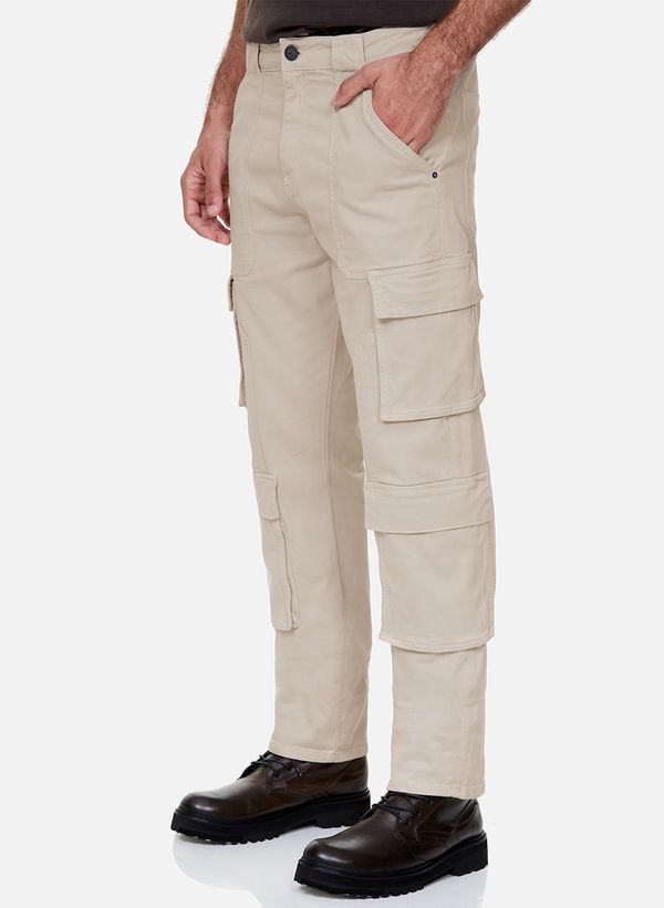 Calça Straight Osaka Khaki John John Masculina - John John Calça Straight Osaka Khaki John John Masculina - John John