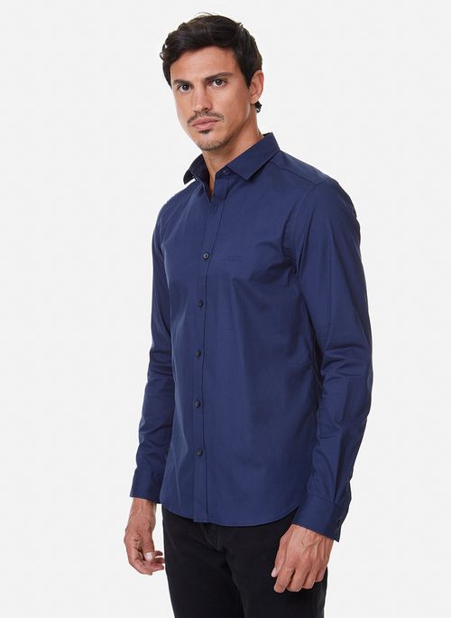 Camisa New Slim Navy John John Masculina