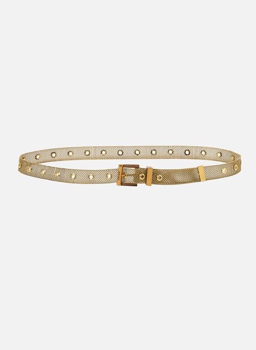 Belt Metal Mesh Gold John John Feminino