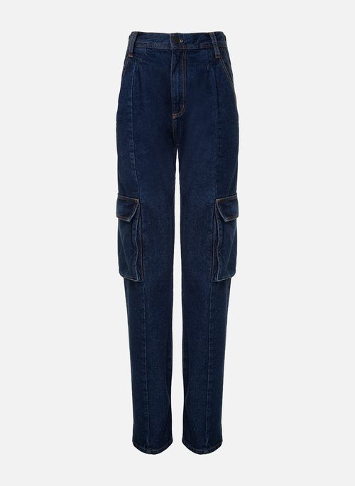 Calça Jeans Wide Leg Raw John John Feminina