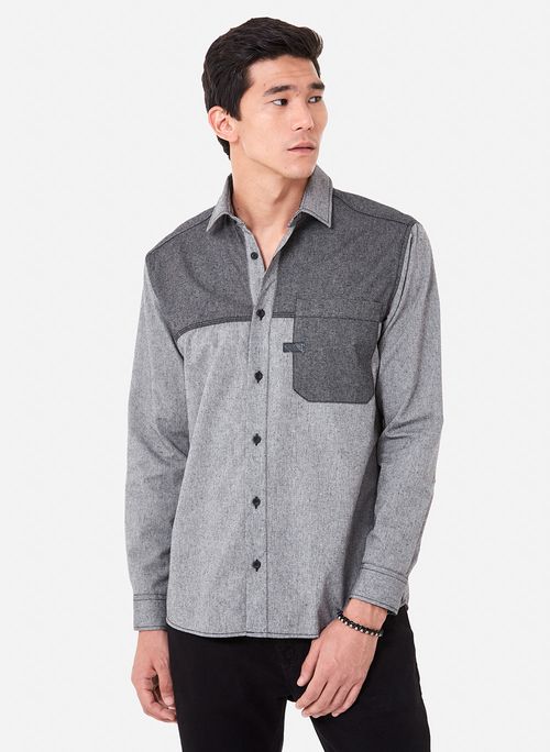 Camisa Relaxed Fit Two Colors John John Masculina