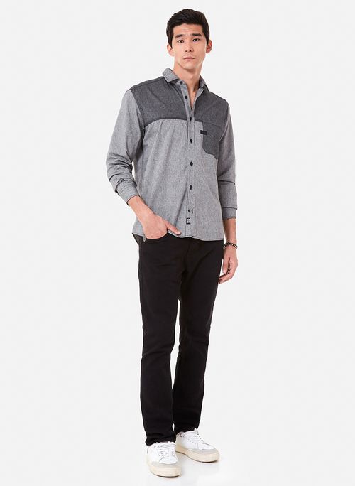 Camisa Relaxed Fit Two Colors John John Masculina