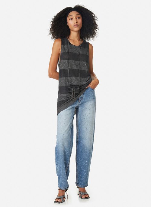 Regata Ampla Silver Stripes John John Feminina