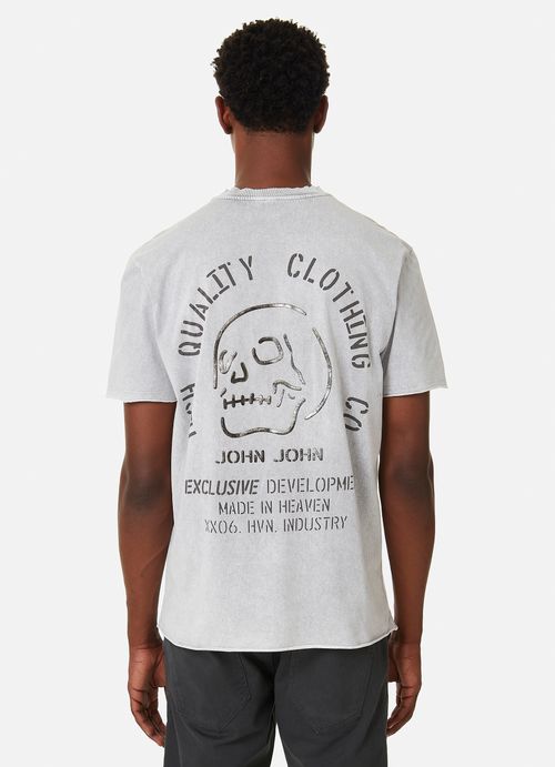 Camiseta Regular Fit Dad Skull Shine John John Masculina