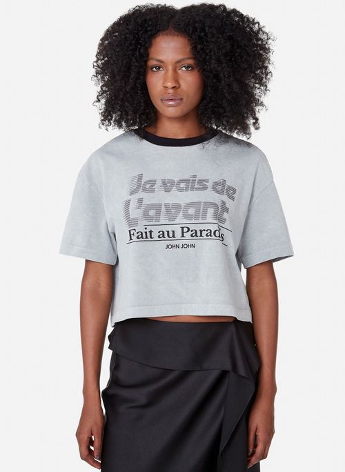 Camiseta Ampla Paradis John John Feminina