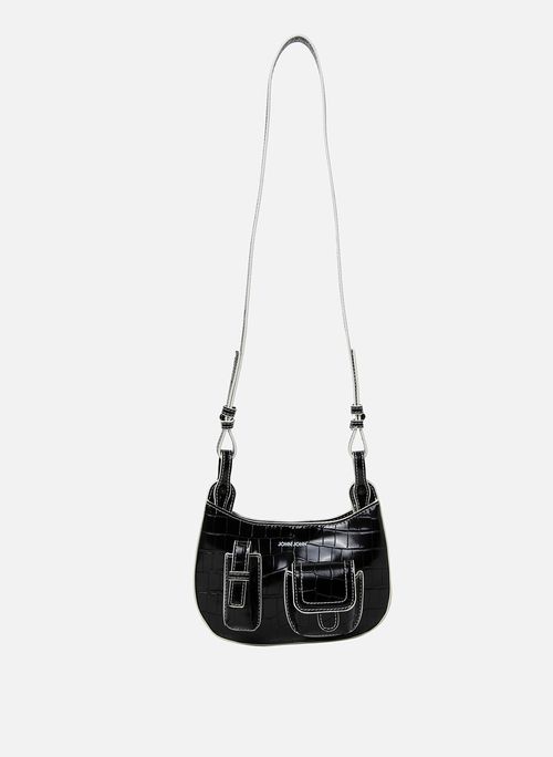 Bolsa Hobo Utility Croco John John Feminina