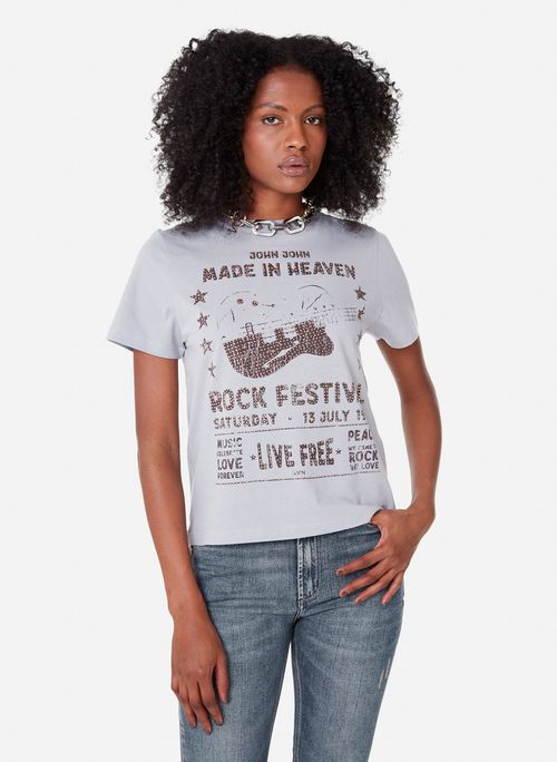 Camiseta Justa Rock Festival John John Feminina