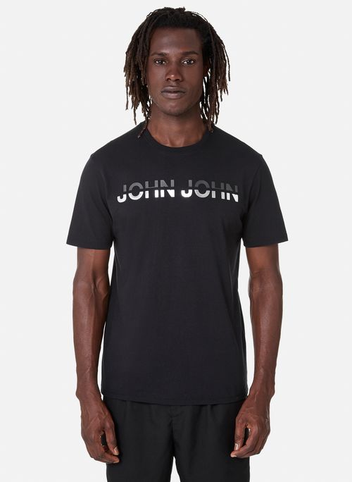 Camiseta Regular Fit Duo Side Black John John Masculina