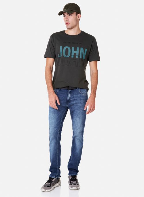 Camiseta Regular Fit John Boy Verde John John Masculina