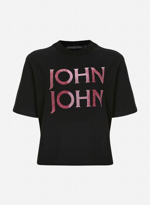 Camiseta Ampla Amerie Black John John Feminina