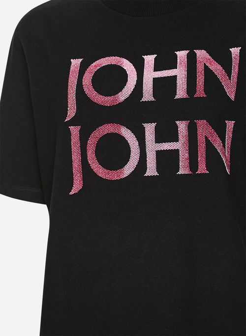 Camiseta Ampla Amerie Black John John Feminina