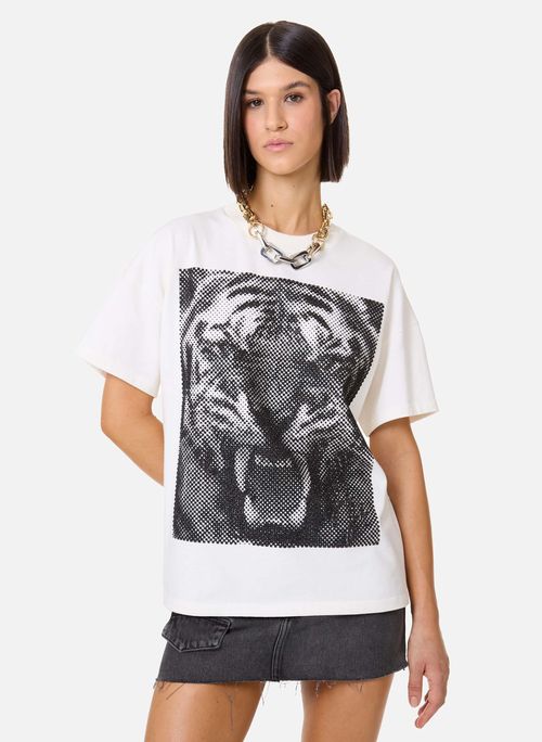 Camiseta Ampla Wild John John Feminina