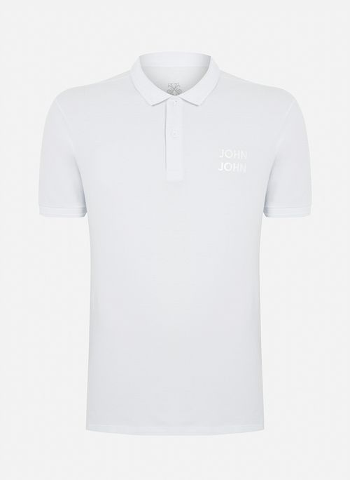 Polo Slim Fit Baule White John John Masculino