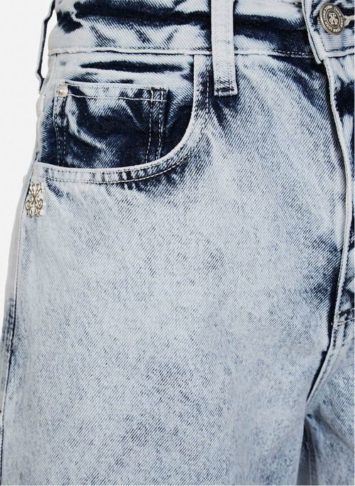 Bermuda Jeans Reta Curacau John John Feminina