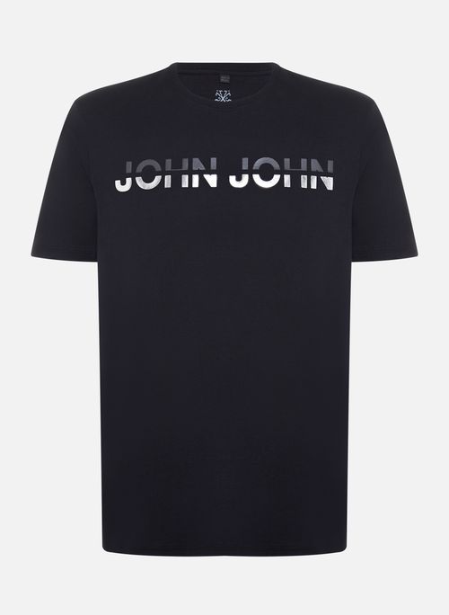 Camiseta Regular Fit Duo Side Black John John Masculina