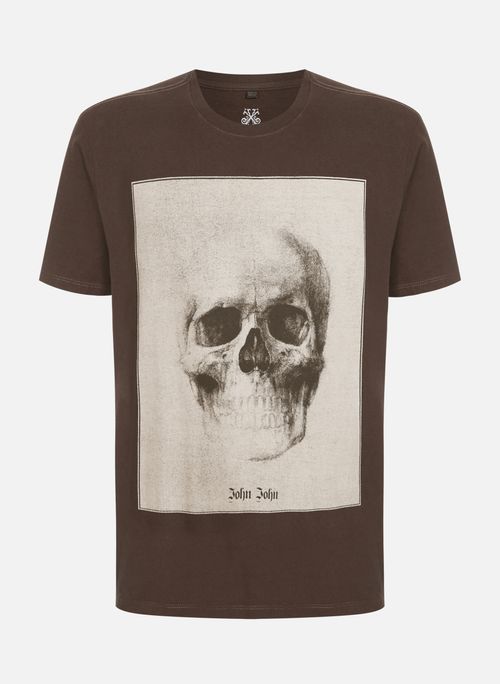 Camiseta Regular Fit Skull Dakar John John Masculina