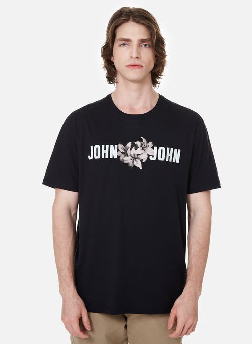 Camiseta Regular Fit John Lilies John John Masculina