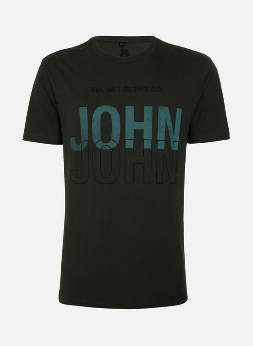 Camiseta Regular Fit John Boy Verde John John Masculina